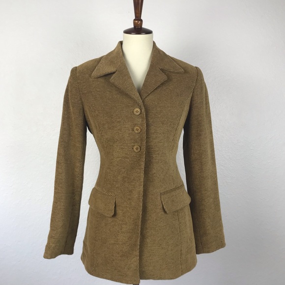 Halston Lifestyle Jackets & Blazers - Halston Lifestyle Cotton Blend Lined Blazer JKT96